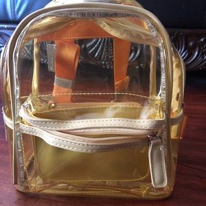 Yellow clear women’s led light up back pack